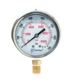 Manómetros medidores de presión agua bombas Brady. NESSATI
